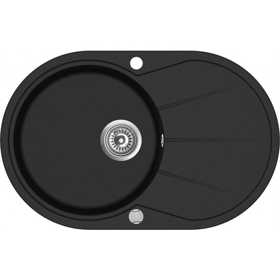 Chiuveta bucatarie Optima Clarus SR101-601N, 78x50 cm, negru