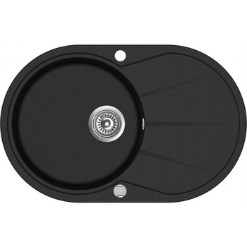 Chiuveta bucatarie Optima Clarus SR101-601N, 78x50 cm, negru Chiuveta bucatarie Optima Clarus SR101-601N, 78x50 cm, negru