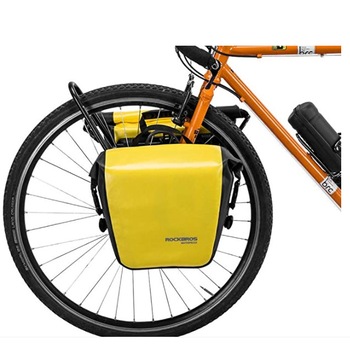 Geanta Portbagaj pentru Fata sau Spate Rockbros, 12-16 l, Nylon, Galben/Negru Geanta Portbagaj pentru Fata sau Spate Rockbros, 12-16 l, Nylon, Galben/Negru