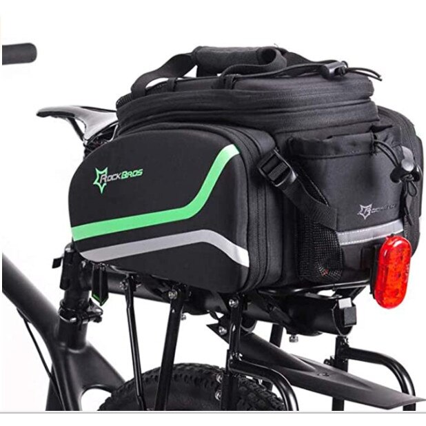 Geanta Portbagaj Rockbros Style 2, Reflectorizant, Nylon, Negru