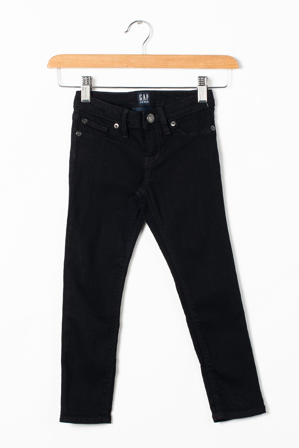 GAP, Pantaloni cu model cu 5 buzunare, Negru