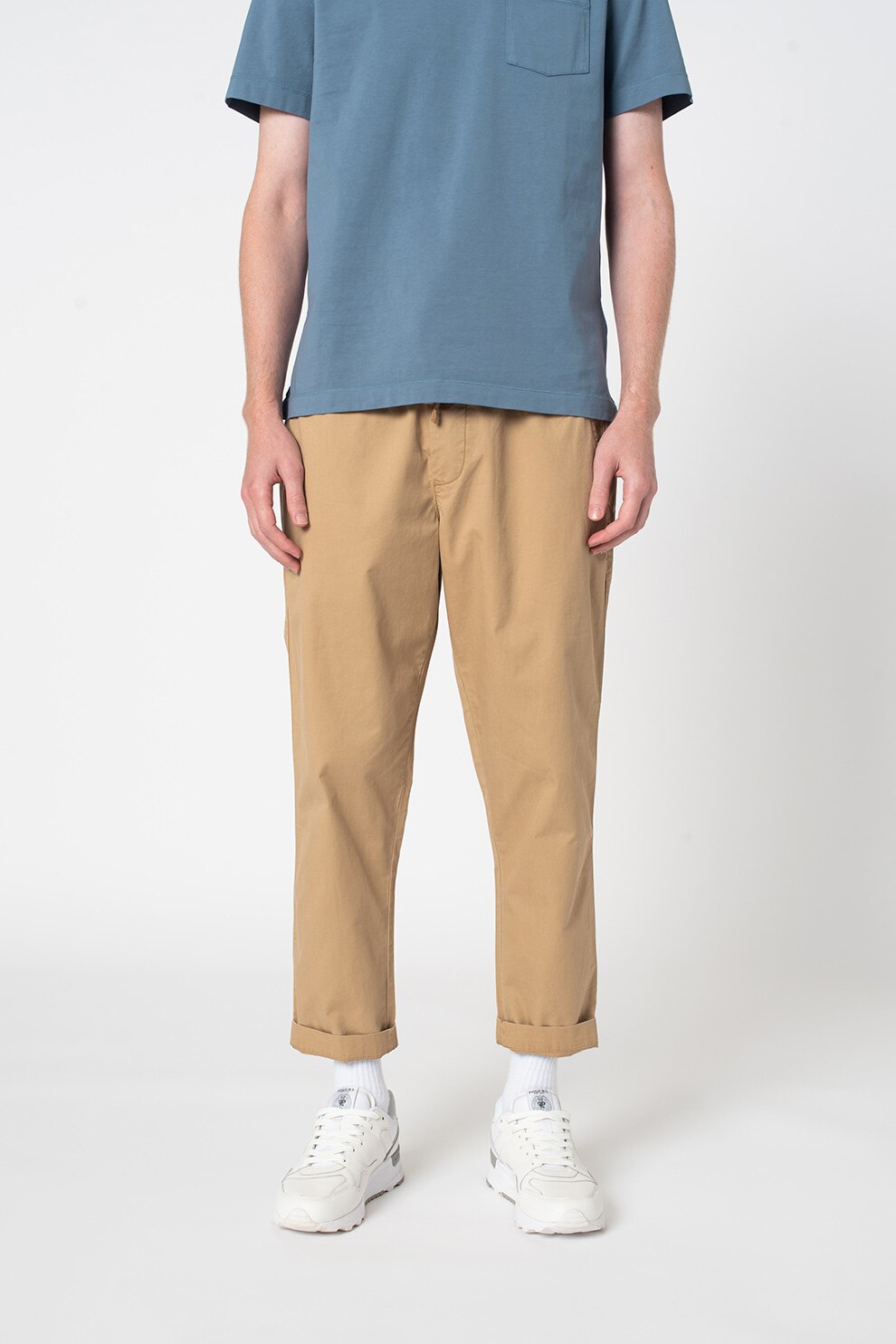 GAP, Pantaloni crop slim fit, Bej