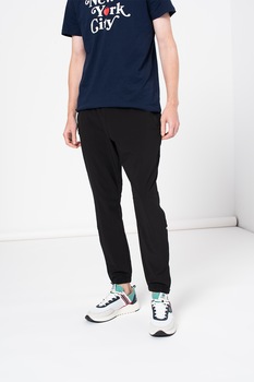 GAP, Pantaloni sport cu talie elastica, Negru GAP, Pantaloni sport cu talie elastica, Negru