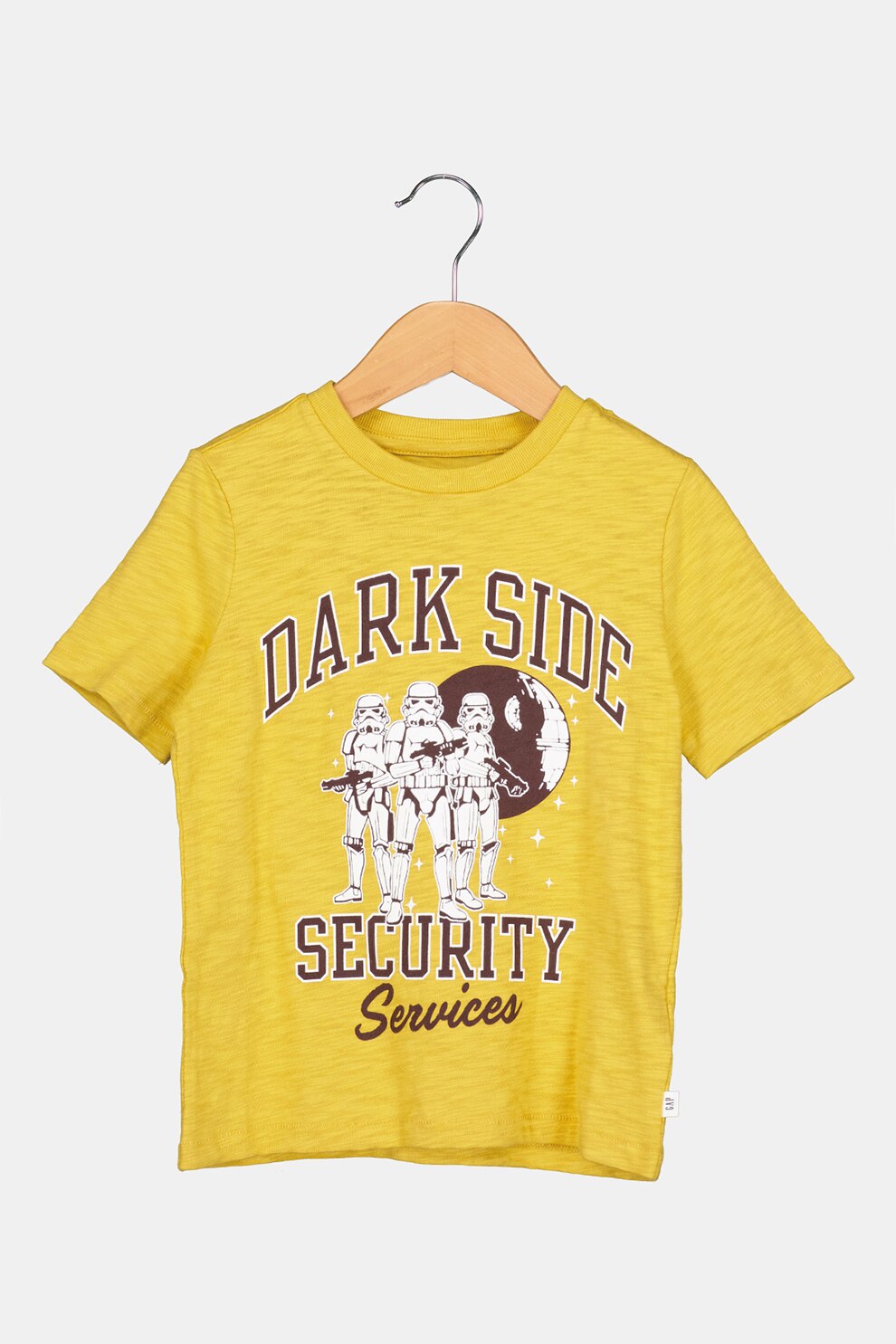 GAP, Tricou de bumbac cu imprimeu Star Wars, Galben mustar/violet pruna