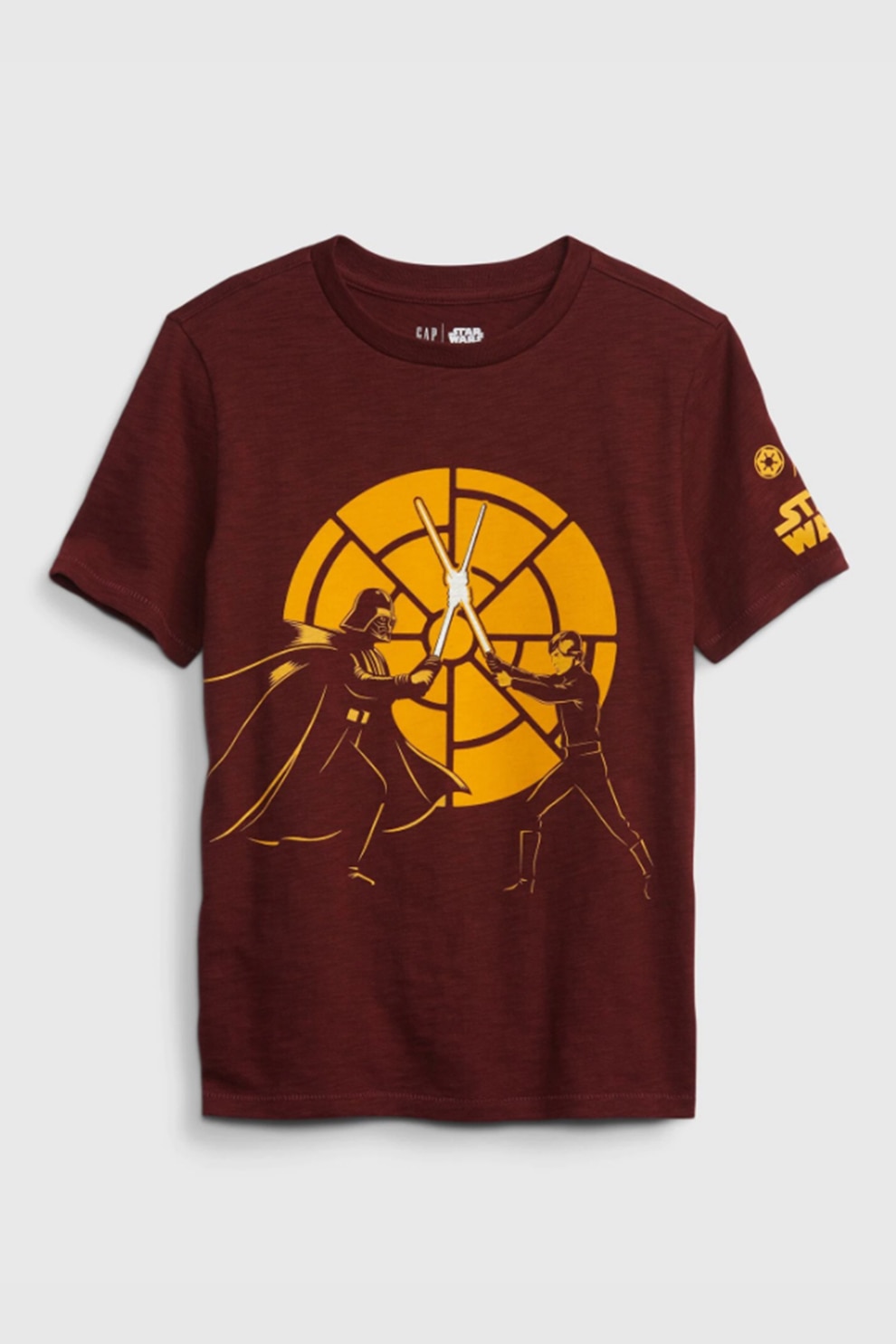 GAP, Tricou de bumbac cu imprimeu Star Wars, Visiniu