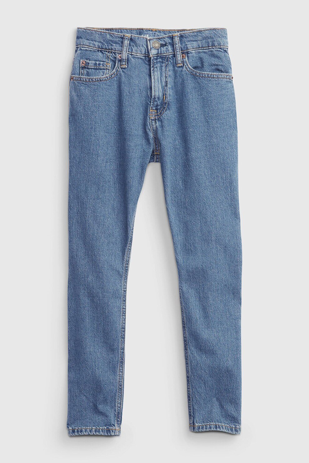 GAP, Blugi conici cu aspect decolorat, Albastru deschis