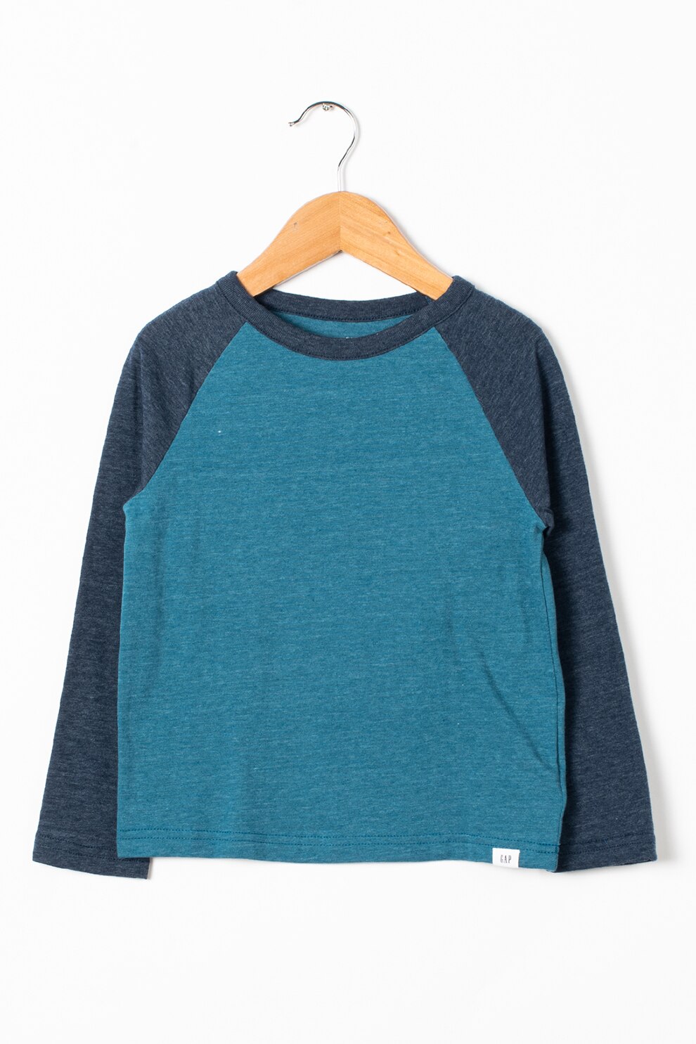 GAP, Bluza cu decolteu la baza gatului si maneci raglan, Albastru