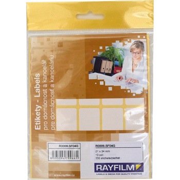 Etichete autoadezive, alb mat, de 21x34mm, 20buc/coala 10coli/set,SOHO, Rayfilm Etichete autoadezive, alb mat, de 21x34mm, 20buc/coala 10coli/set,SOHO, Rayfilm