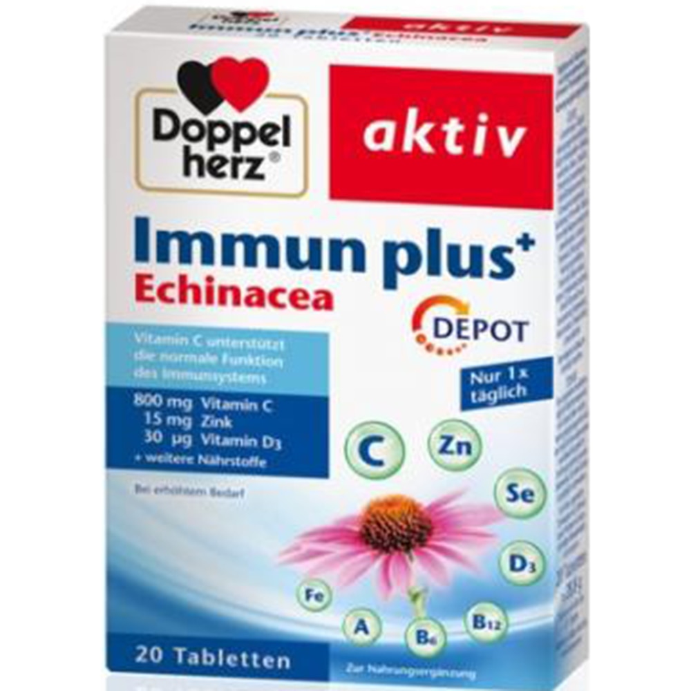 Supliment alimentar Immun plus Echinacea Doppelherz, 20 capsule