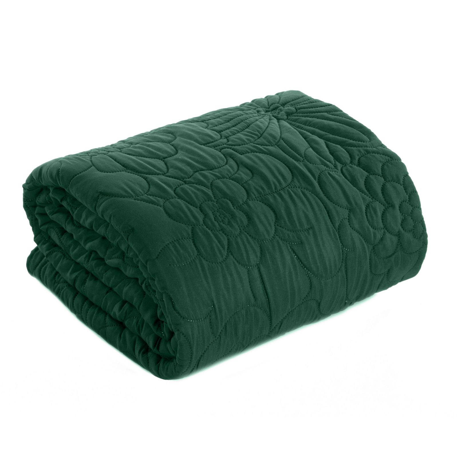 Cuvertura de Pat decorativa, Eurofirany, 230x260, ALARA-4, Verde inchis