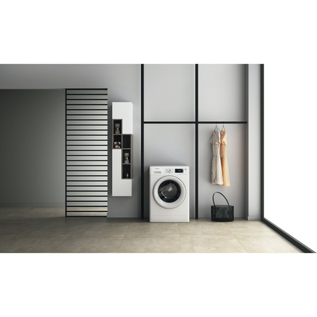 Masina de spalat rufe Whirlpool FreshCare+ FFB9458WVEE, 9kg, 1400 RPM, Clasa B, Steam Refresh, Tehnologia al-6lea Simt, Motor Inverter, Alb