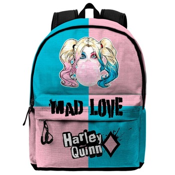 Ghiozdan Harley Quinn Mad Love 45x37x15cm, Multicolor Ghiozdan Harley Quinn Mad Love 45x37x15cm, Multicolor