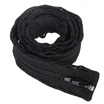 Organizator cabluri cu fermoar, Maclean MCTV-544, 1 m, negru Organizator cabluri cu fermoar, Maclean MCTV-544, 1 m, negru
