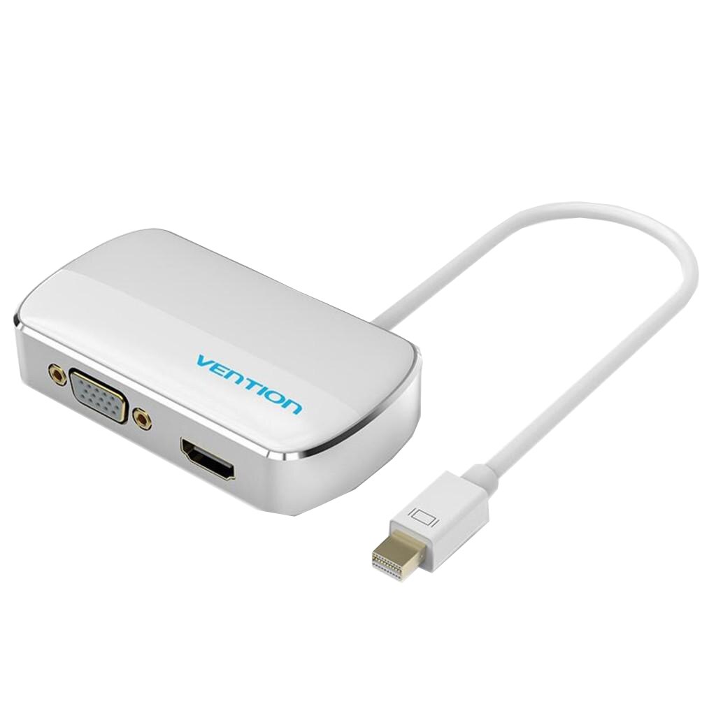Adaptor convertor 2 in 1 Mini DP la HDMI si VGA, 0.15 metri, Vention