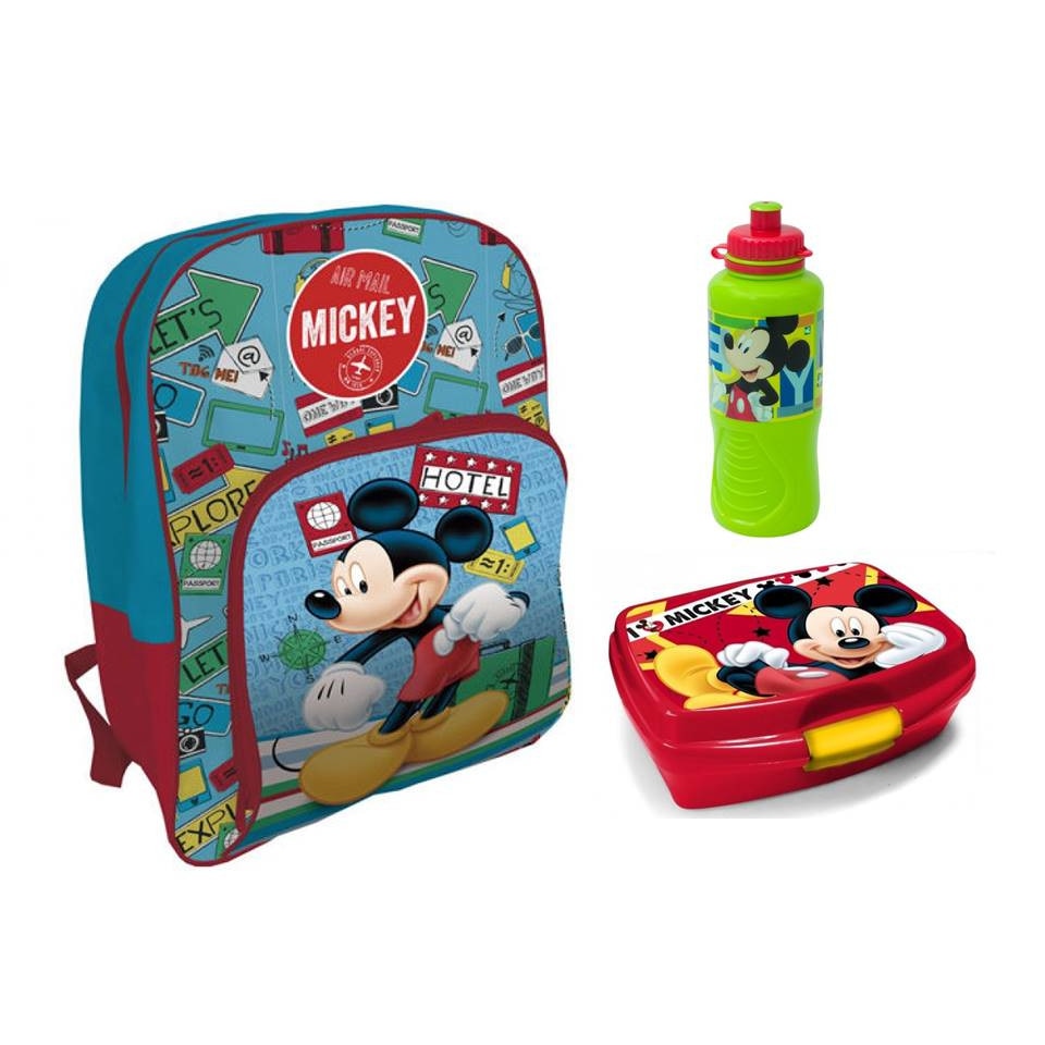 Ghiozdan echipat pentru scoala Mickey Mouse