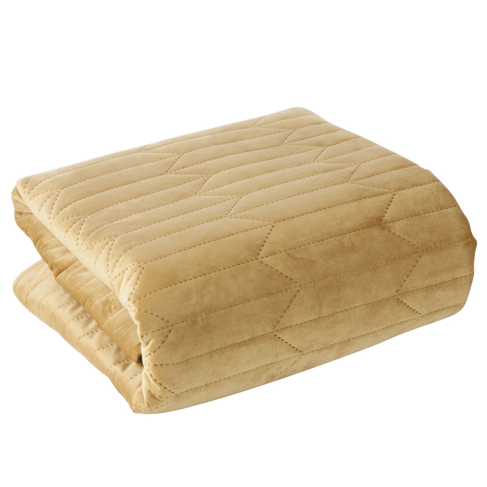 Cuvertura de Pat decorativa, Eurofirany, 230x260, SOFIA-1, Galben pai