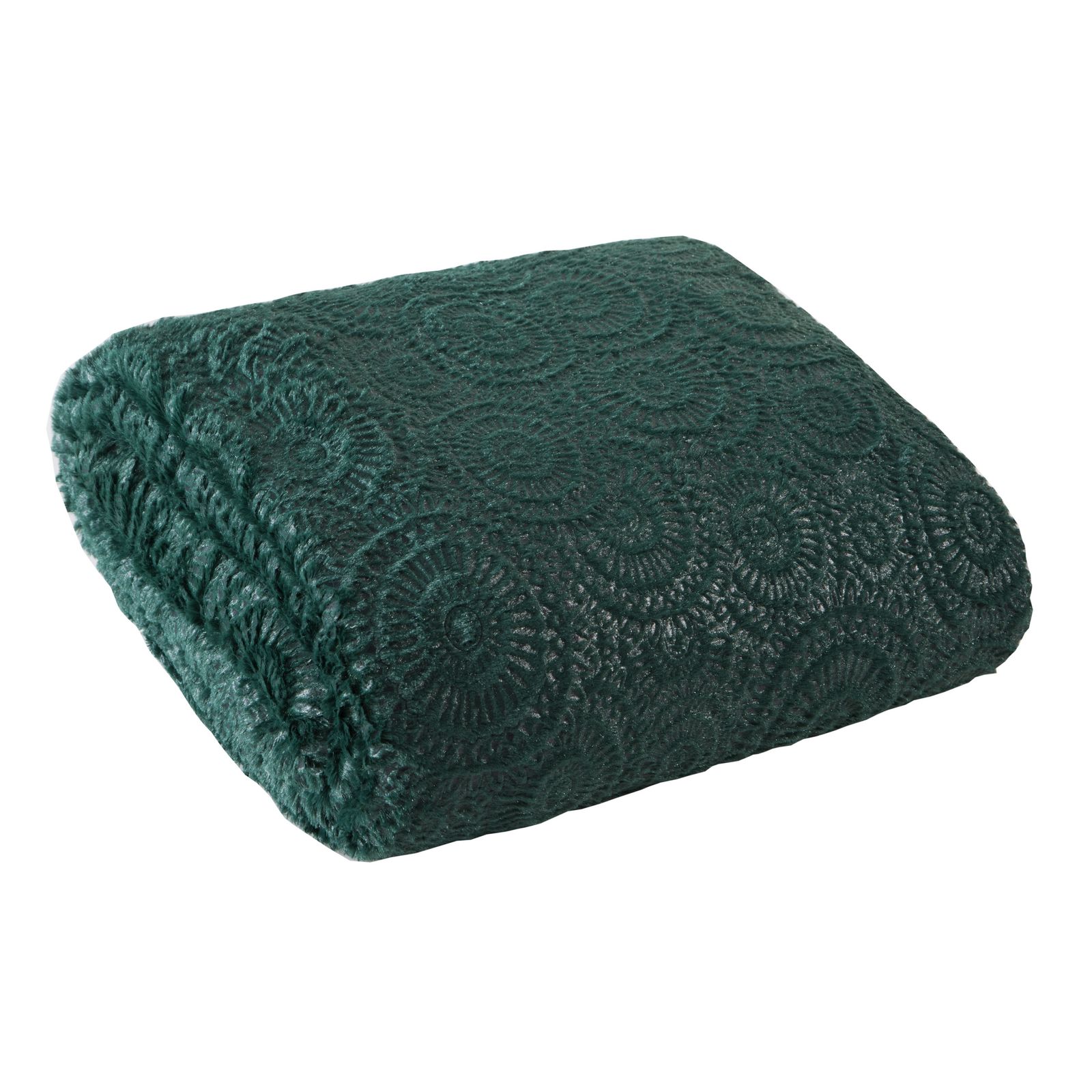 Cuvertura de Pat decorativa, Eurofirany, 70x150, OFELIA, Verde inchis