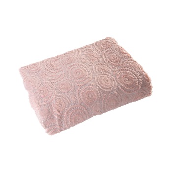Cuvertura de Pat decorativa, Eurofirany, 70x150, OFELIA, Roz Cuvertura de Pat decorativa, Eurofirany, 70x150, OFELIA, Roz