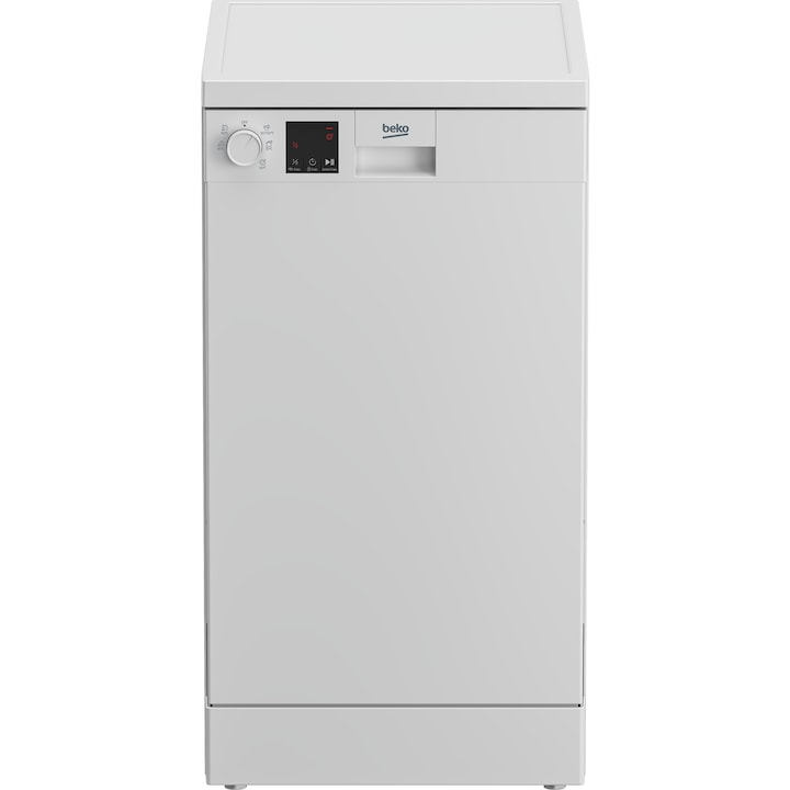 Beko DVS-05022 W Keskeny mosogatógép, 10 terítékes, E energiaosztály, Fehér