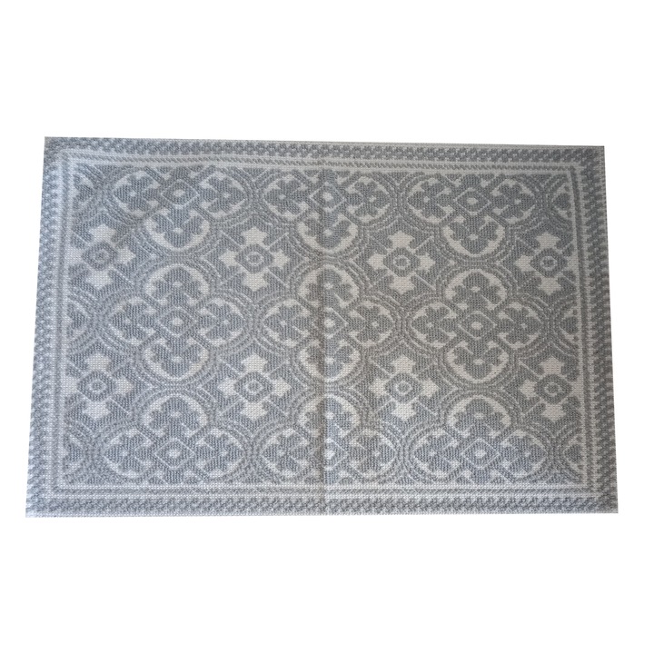 Covor Bumbac, Gri, 60 x 90 cm