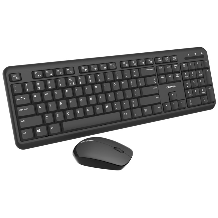 Комплект Canyon SET-W20, Черен, USB