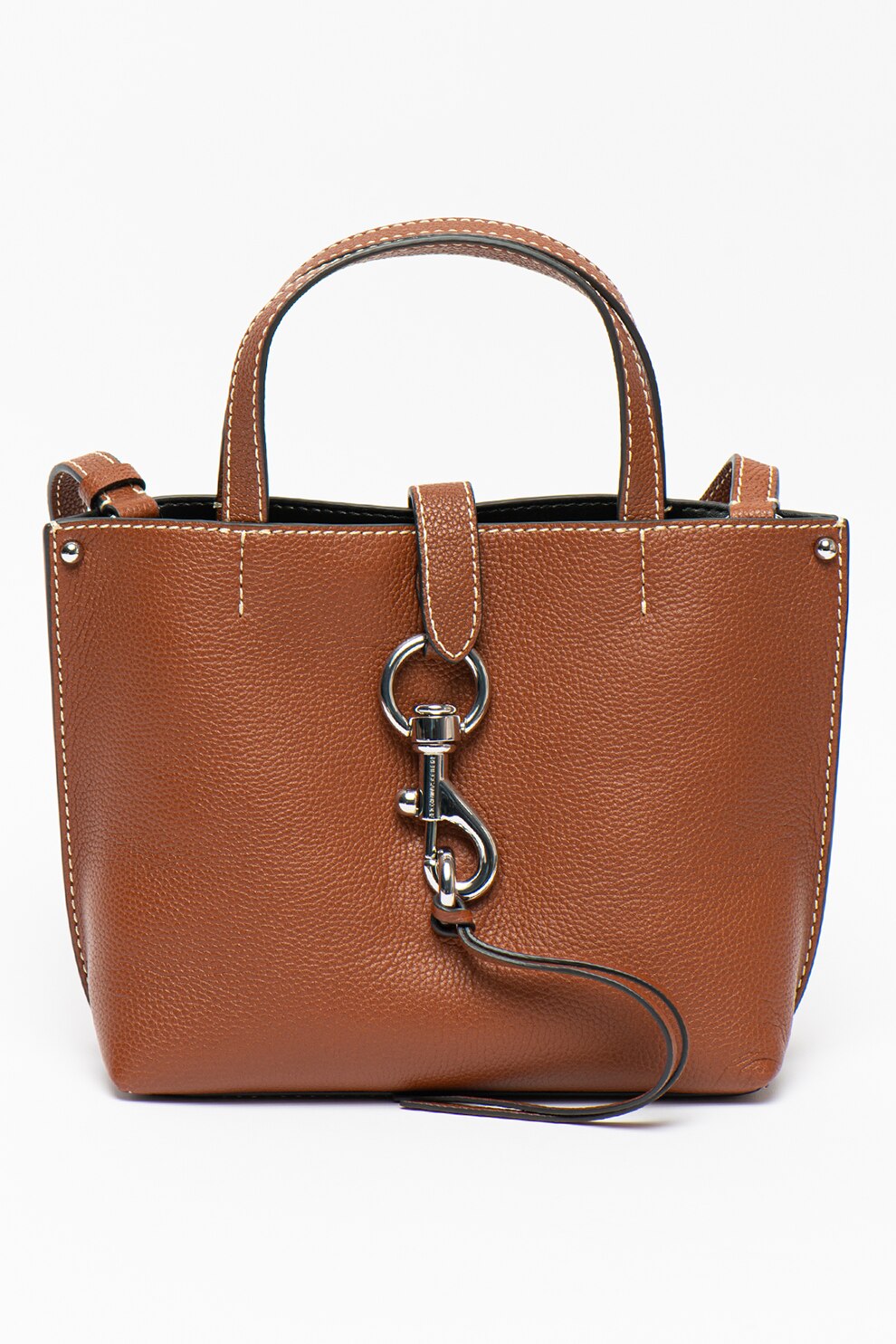Rebecca Minkoff, Geanta tote mica de piele cu aspect texturat Megan, Coniac
