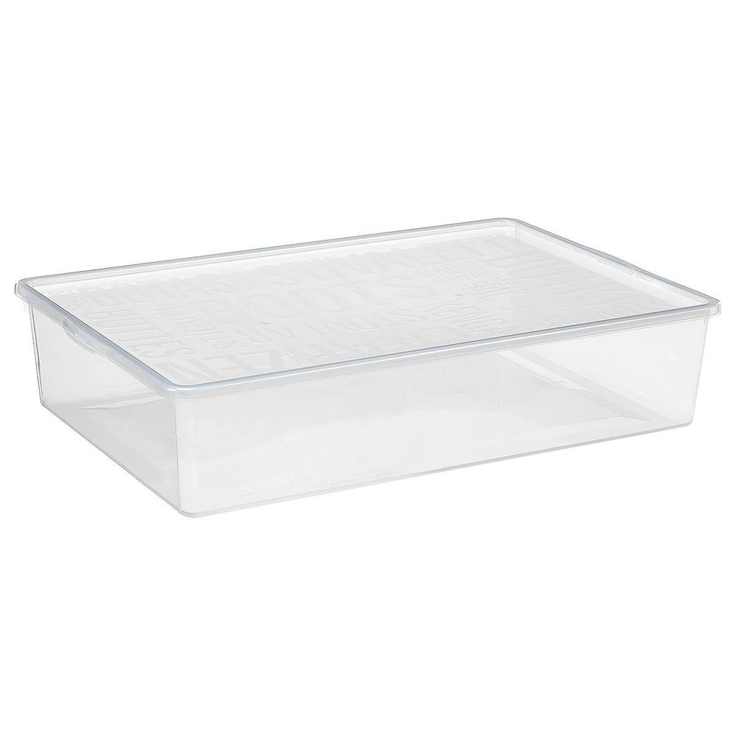 Organizator pentru cizme, Plast Team Basic, 56 x 37 x 12 cm, transparent