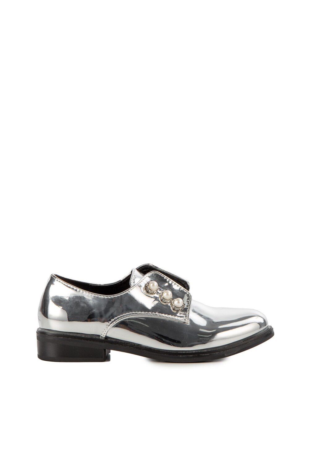 Pantofi dama casual Brava argintiu, Argintiu