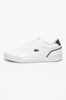 Lacoste - Кожени спортни обувки Challenge с лого, Бял