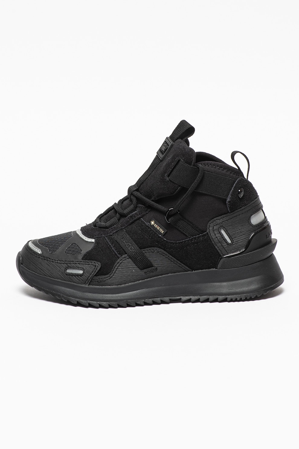 Lacoste, Pantofi sport mid-cut Run Breaker, Negru