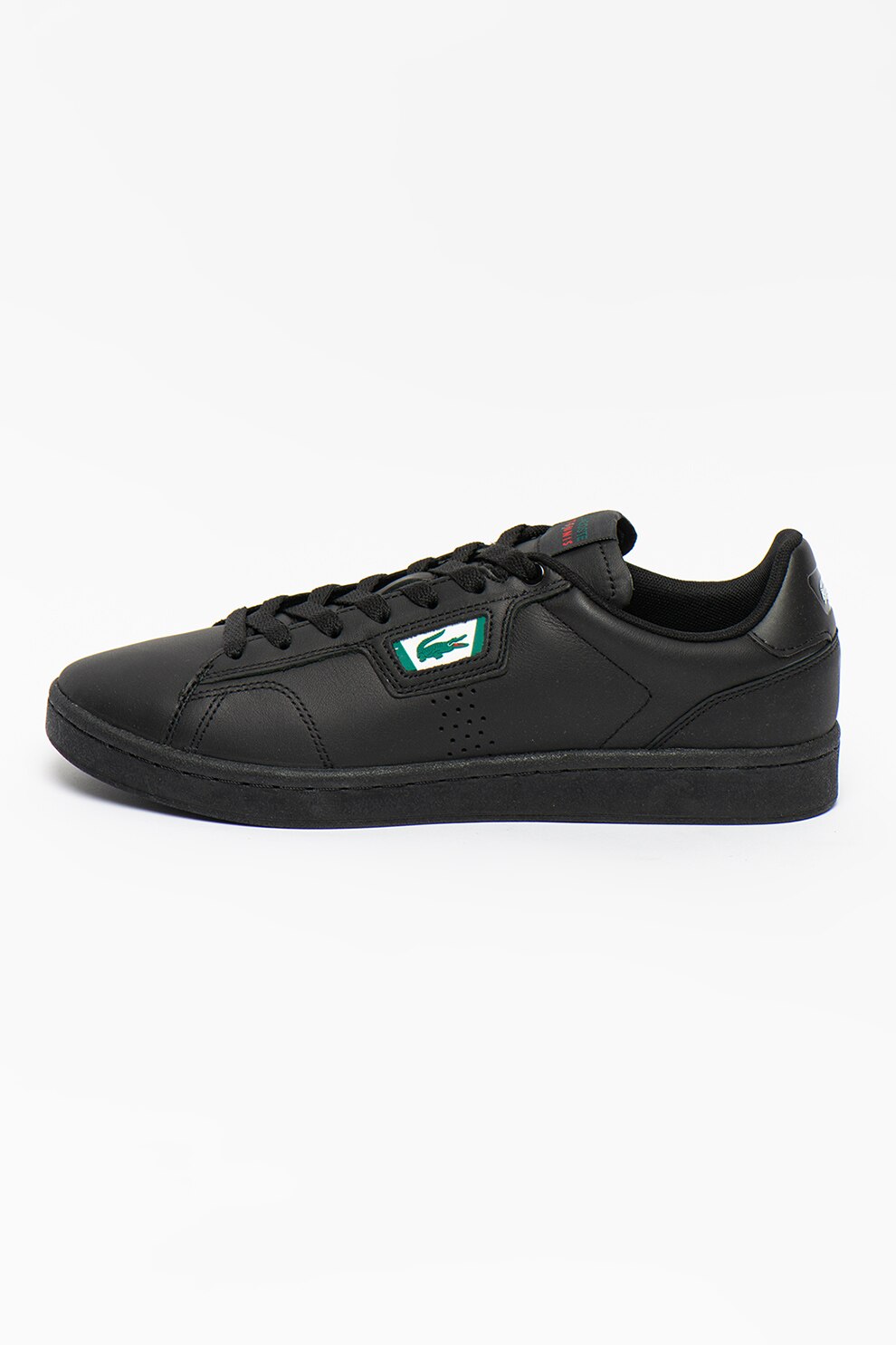 Lacoste, Pantofi sport de piele Masters Classics, Negru