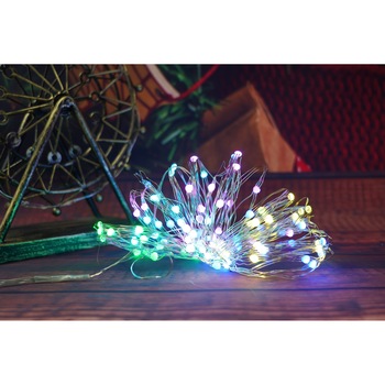 Instalatie Craciun, 10 metri, 100 LED-uri, telecomanda 32 de functii, multicolor RBG, fir cupru, USB, interior, Flippy Instalatie Craciun, 10 metri, 100 LED-uri, telecomanda 32 de functii, multicolor RBG, fir cupru, USB, interior, Flippy