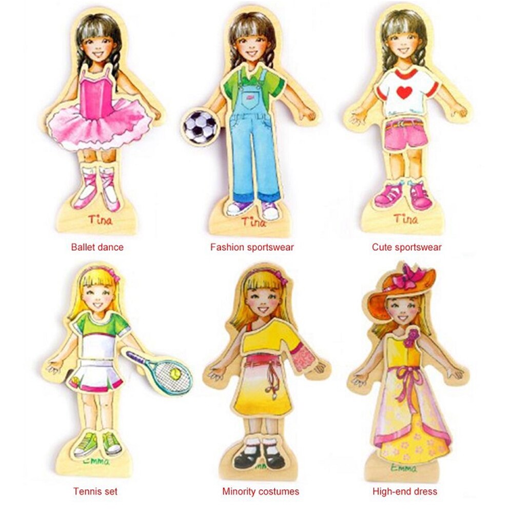 Set puzzle magnetic, Imbraca fetitele, 67 piese, WD9528 RCO®