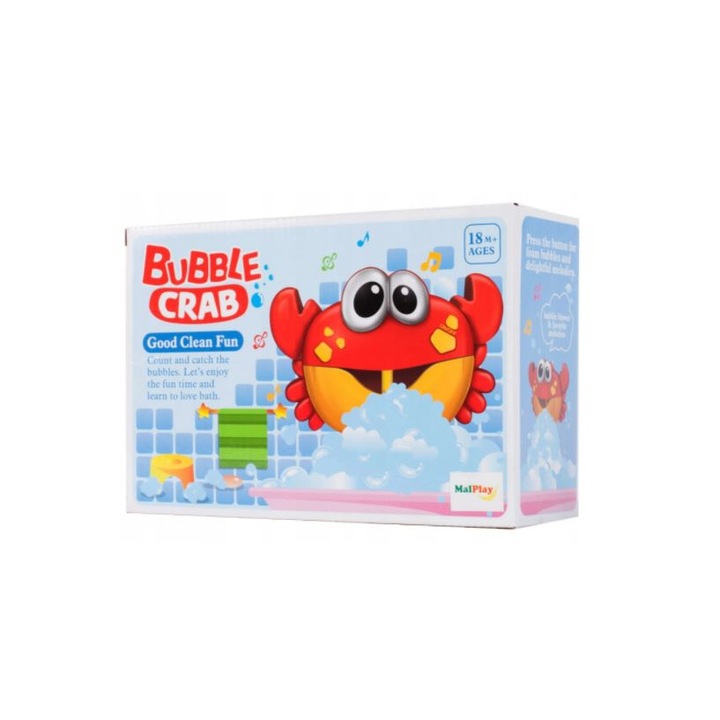 Krab bąbelkowy czerwony oczka razem