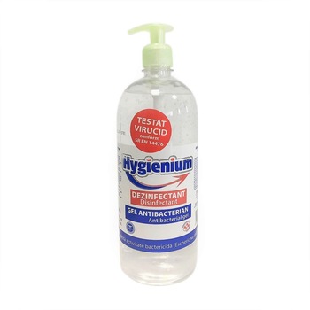 Gel dezinfectant, virucid si antibacterian pentru maini, Hygienium 1 L, pe baza de alcool, avizat Ministerul Sanatatii Gel dezinfectant, virucid si antibacterian pentru maini, Hygienium 1 L, pe baza de alcool, avizat Ministerul Sanatatii