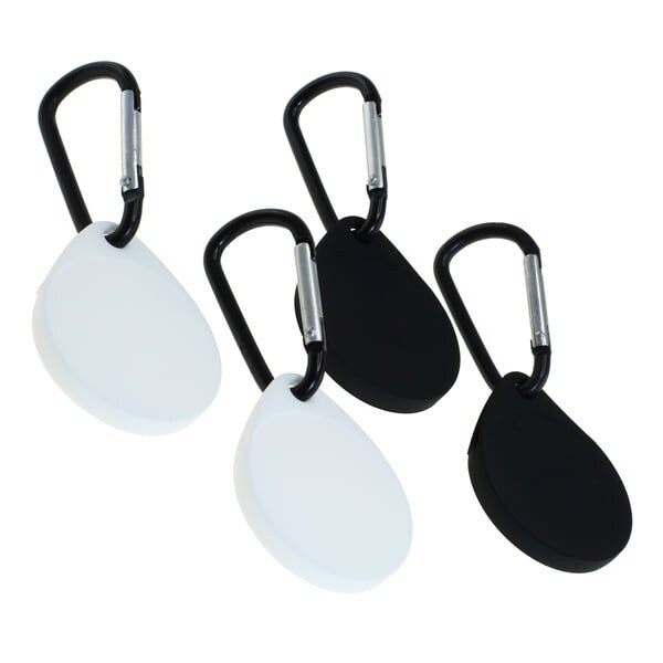 Set 4 huse pentru Apple AirTag, negru, alb