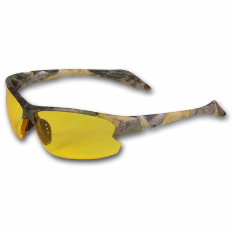 Ochelari de protectie Jack Pyke, lentile interschimbabile, gri si galben, rama verde camuflaj