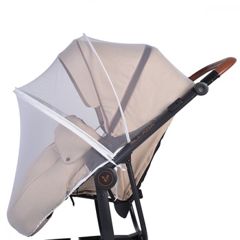 Plasa de insecte Cangaroo pentru carucior cu fermoar Alb Plasa de insecte Cangaroo pentru carucior cu fermoar Alb