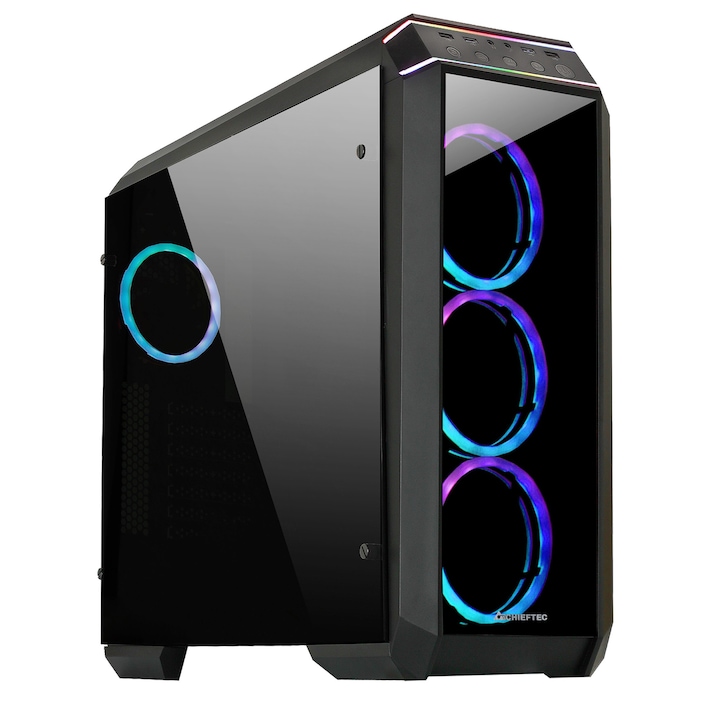 Компютърна кутия Chieftec Stallion II, Черен, Middle Tower, 0 W