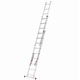 Scara aluminiu 3 tronsoane, 3x9 trepte, certificata TUV-EN131:2018