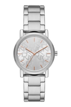 DKNY, Ceas cu bratara de otel inoxidabil, Argintiu DKNY, Ceas cu bratara de otel inoxidabil, Argintiu