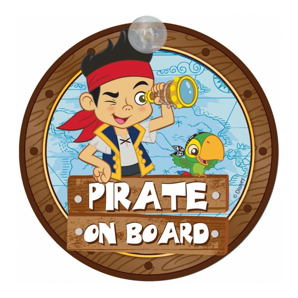 Semn de avertizare Pirate on Board Jake Disney Eurasia 25033