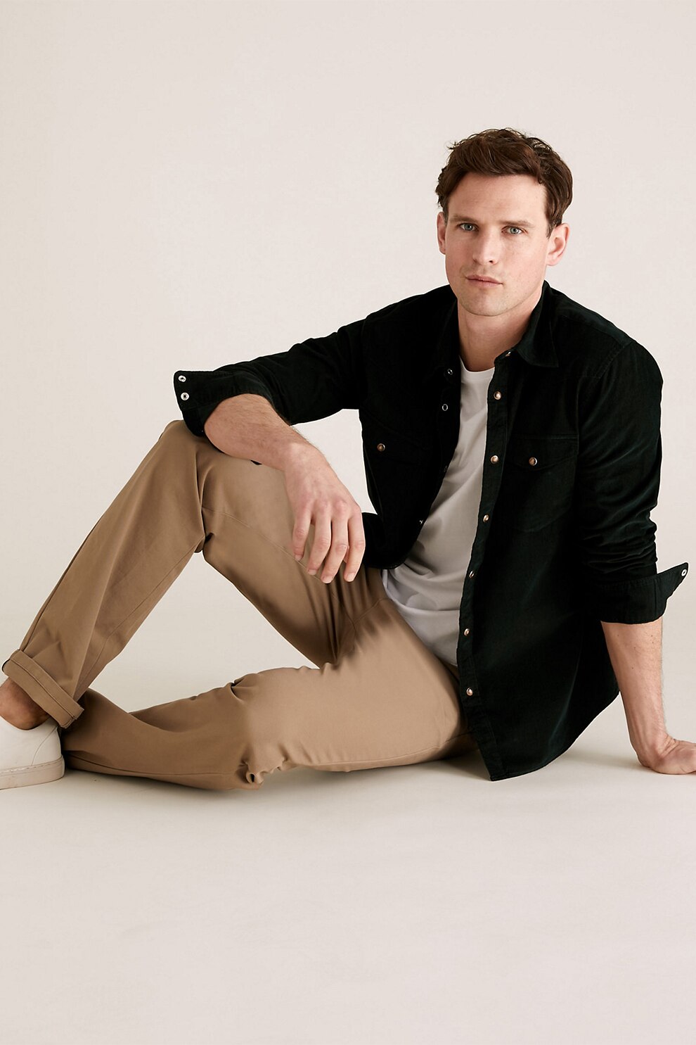 Marks & Spencer, Pantaloni chino regular fit, Oranj persan