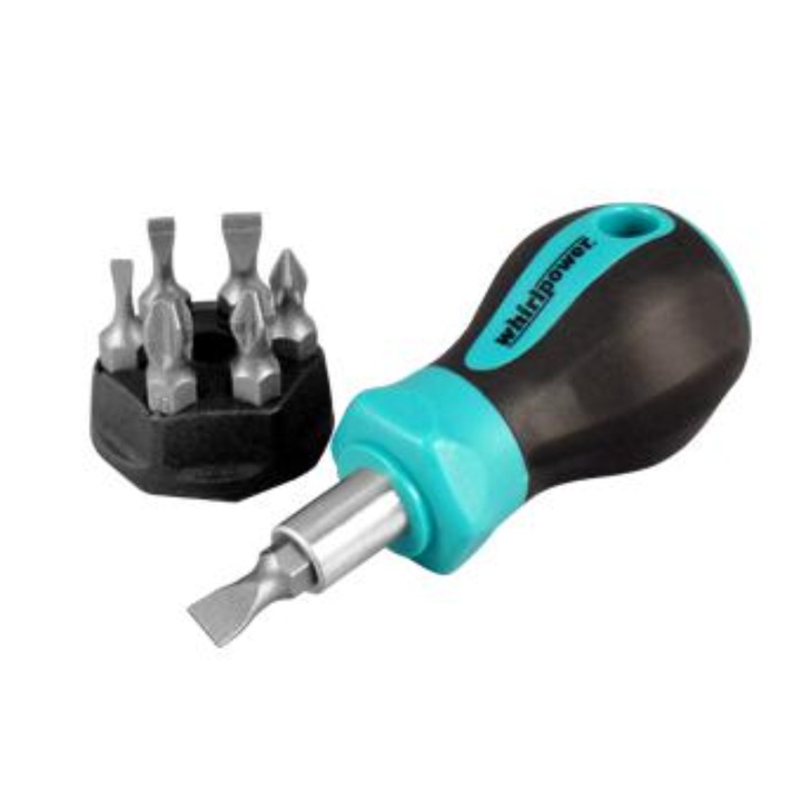 Комплект къса отвертка с битове WhirlPower, 8 части