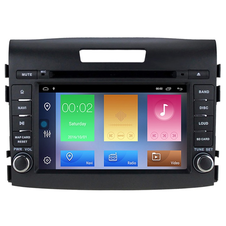 Мултимедия Hesperus за Honda CR-V (2012-2017), Двоен дин с GPS, DVD, DSP, Android 12, графит