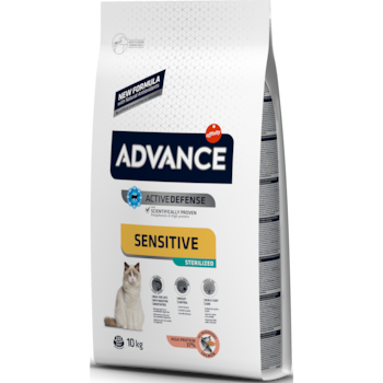 Hrana uscata pentru pisici Advance Steril Sensitive, Somon, 10 Kg Hrana uscata pentru pisici Advance Steril Sensitive, Somon, 10 Kg