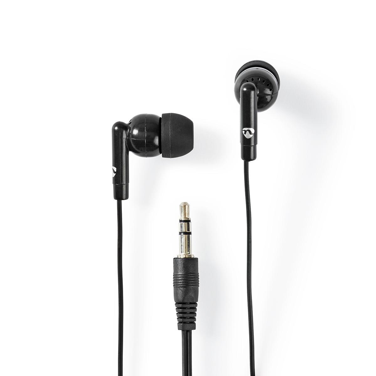 Casti cu fir, Nedis, HPWD1000BK, Negru