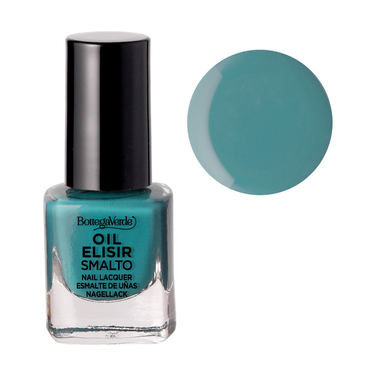 Lac de unghii stralucitor, turcoaz - Smalto, 5 ML, Bottega Verde