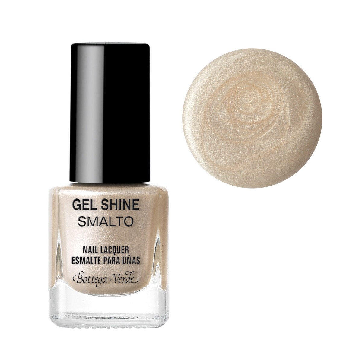 Lac de unghii stralucitor, nude - Gel Shine, 5 ML, Bottega Verde