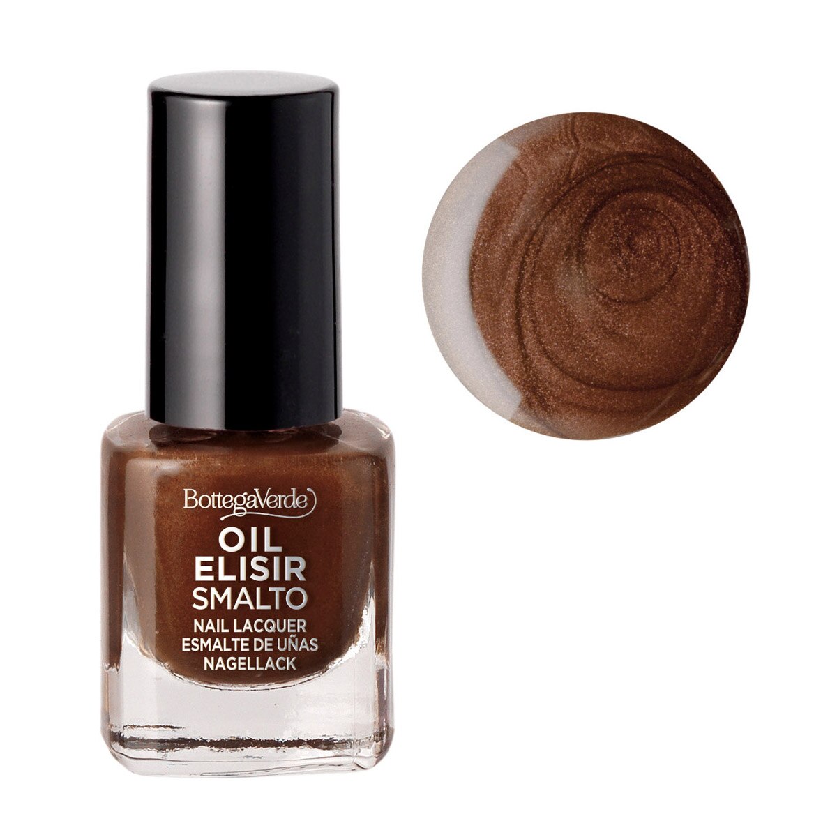 Lac de unghii stralucitor, cafea - Smalto, 5 ML, Bottega Verde